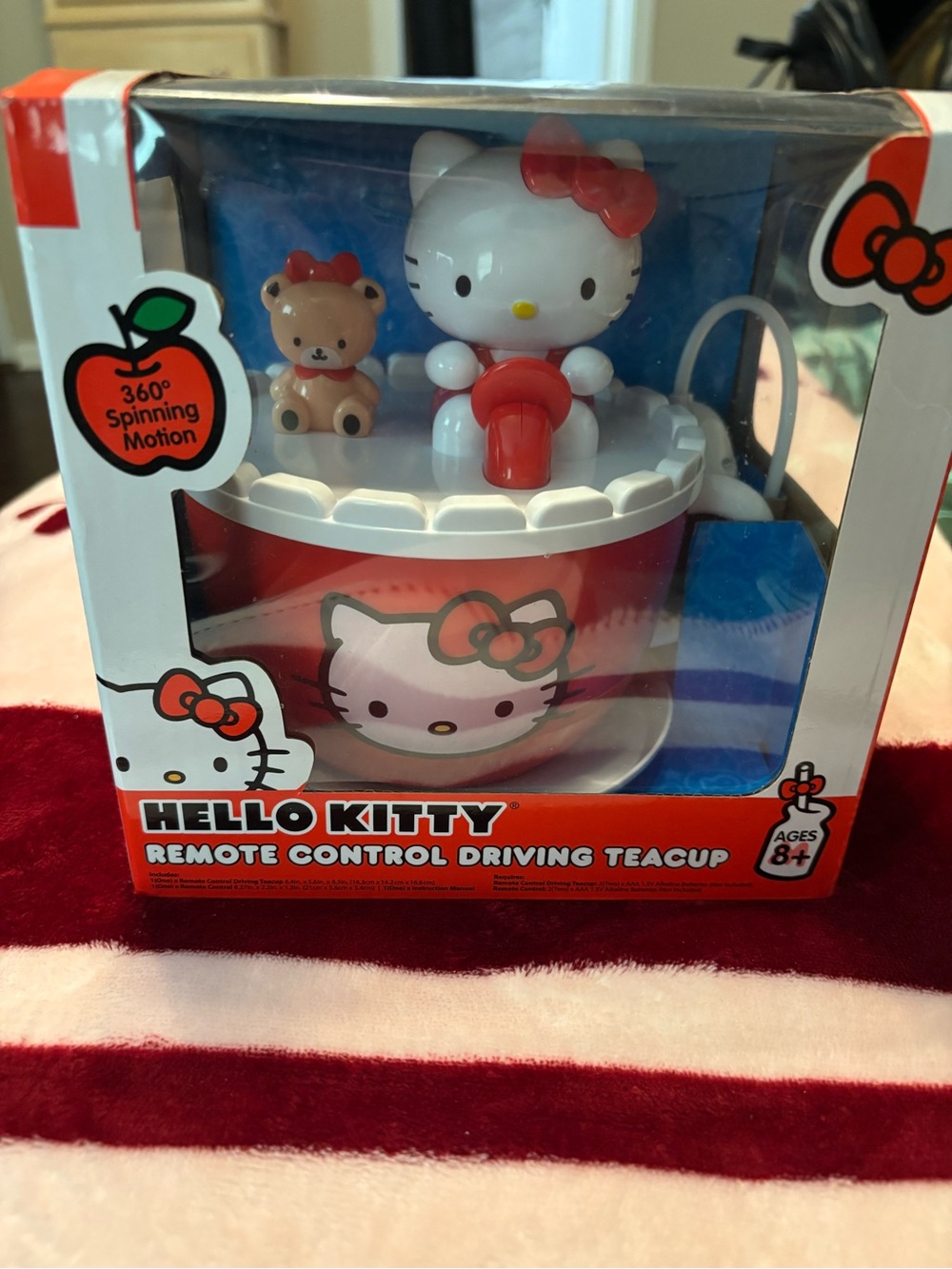 Sanrio Hello Kitty Remote Control Teacup Toy - White, Red & Pink
